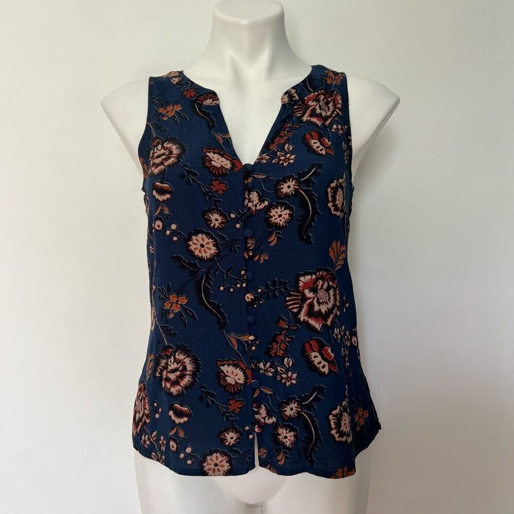 Sanctuary Floral Button Down Tank Top